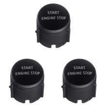 3X Start Stopp Motor Schalter Druck Knopf Abdeckung für Sport Edition 2010-2013 4 2010-16 Schwarz