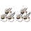 6Pack Ceiling Fan Light  ZE-109 Fan  Ceiling Pull Chain  Replacement (Nickel) 1