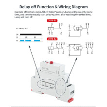 6X GEYA GRT8-B1 Off Delay  Relay Timer Relay Electronic Type 16A, GRT8-B1 AC230V