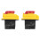2X 250V 16A IP54 Start Stop  No Volt Release  with Emergency Stop Push Button Electromagnetic  Off 1