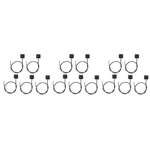 15Pcs Momentary  Momentary Push Button  Off  12V 24V Surface Mount  Button