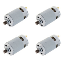 4X 21V RS550 Motor Brushed Motor 14 Teeth Suitable for 4/6 Inch Cordless  Logging Saw Chainsaw Tool Accessories