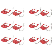 12 PCS 2 Inch Toilet Flapper for -Fin Flapper Kit, Replace for Toilet Part with Steel Chain and Hook