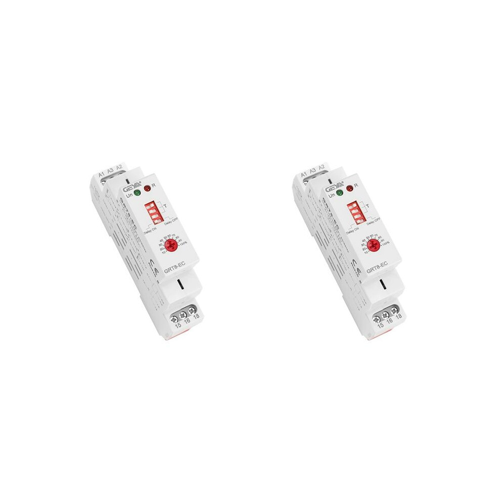 2X Geya Grt8-Ec 10A Dual Function Timer Relay Delay Or Off Delay Relay Ac230v Relay 6032664100196