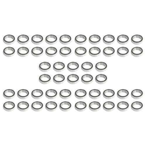 50Pcs 6802-2RS 15x24x5mm Metal Shielded Sealed Deep   Bearings