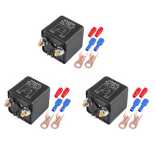 3X WM686 12V Relais Batterie Relais D'Isolement 12V / 120A Charge de Pointe pour Voiture Camions Voiture avec Borne de Câblage
