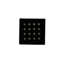 8X Shower Spa Brass Square Massage Body Jets Spray Body Shower , Brushed Nickel Matte Black