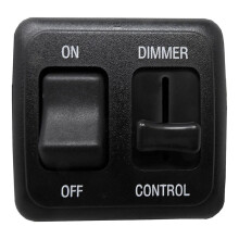 2X 12 Volt Dimmer for LED, Halogen, Incandescent - RV, Auto, Truck, Marine, and Strip Lighting
