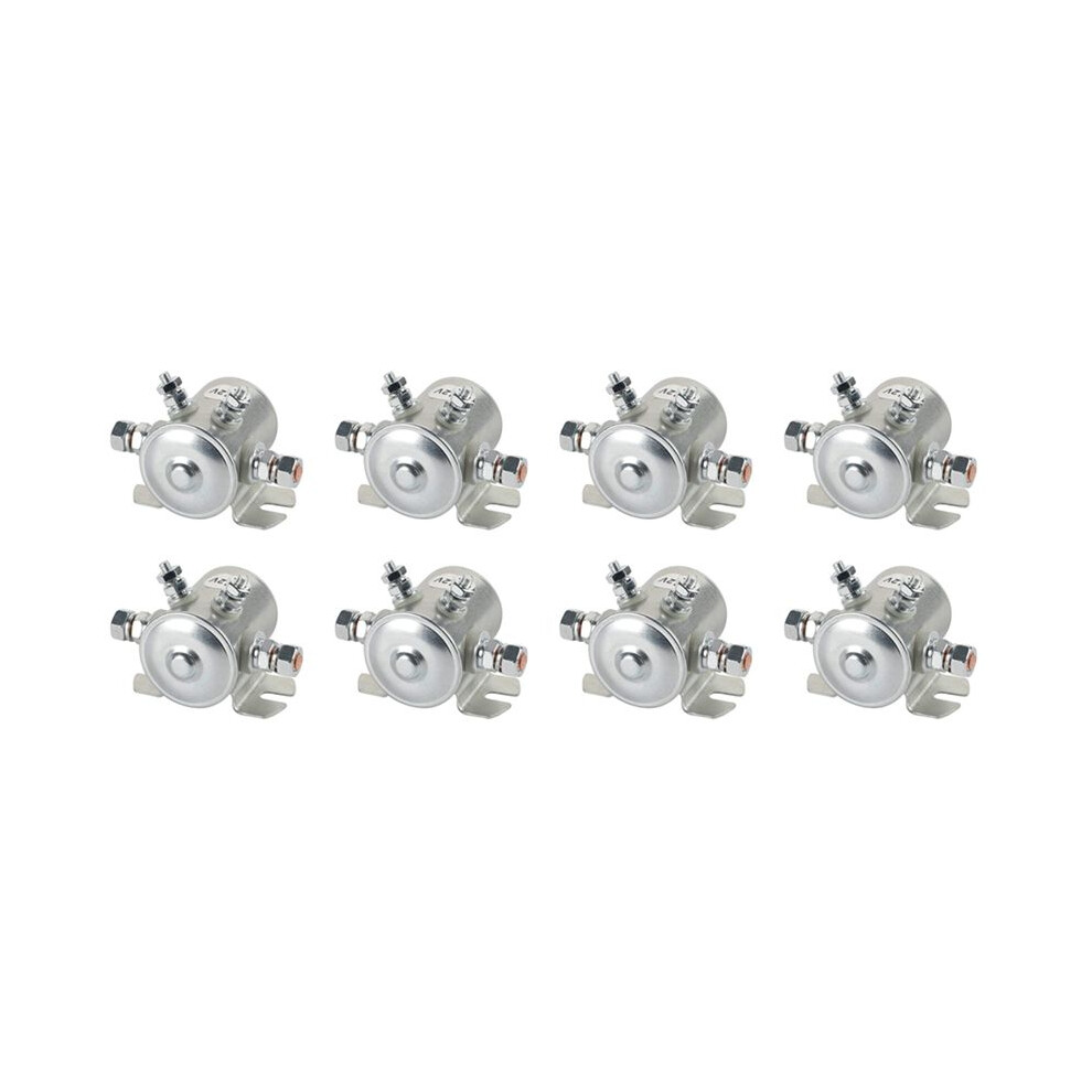 8X Max 300A Continuous Duty Solenoid Relay 12V Solenoid For Carts,Winch ,Marine In Rush Silver 4713037954517