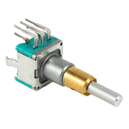 40PCS EC11EBB24C03 Dual Axis Encoder with  30 Positioning Number 15 Pulse Point Handle 25mm 2
