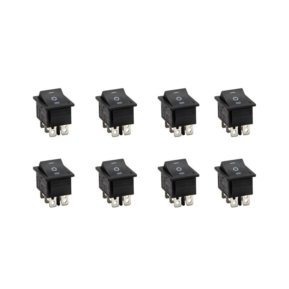 8X 6-Terminals 3 Position /Off/ Dpdt Boat Rocker 16A 250Vac 20A 125Vac 6032296094634