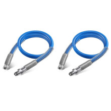 2pcs 4Ft Airless Paint Spray Extension Hose,3/16Inch Pressure Paint Spray Whip Hose,3000PSI Extended Wall Painting Tube
