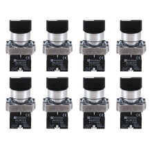 8pcs 22mm Latching 2 NO 3-Position Rotary Selector Select  ZB2-BE101C Black