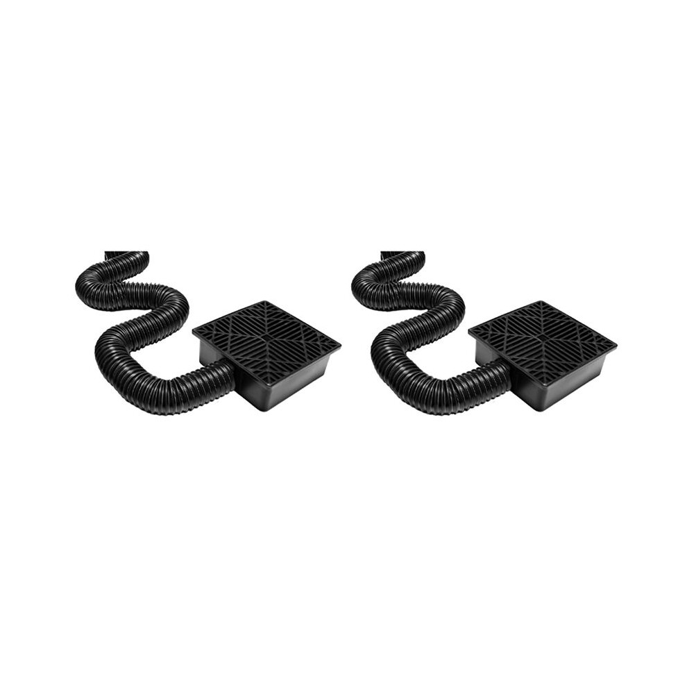 2X Catch Basin Downspout Flexible Extension Storm Drain Catch Basin Drainage System Drain Adapter 6033072078008