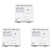 3X 4CH Zigbee Light Module AC 85-250V RF433 Ontvang 10A Relais Werken met Alexa Assistant, Tuya Life