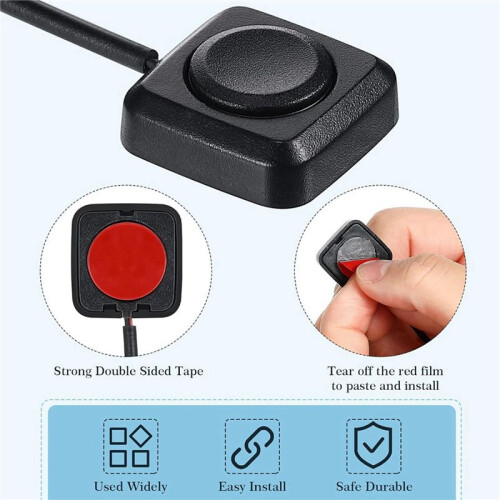 20Pcs 12V/24V  Momentary Push Button /Off , Surface Mount, Easy Installation for Electronic Experiment 1