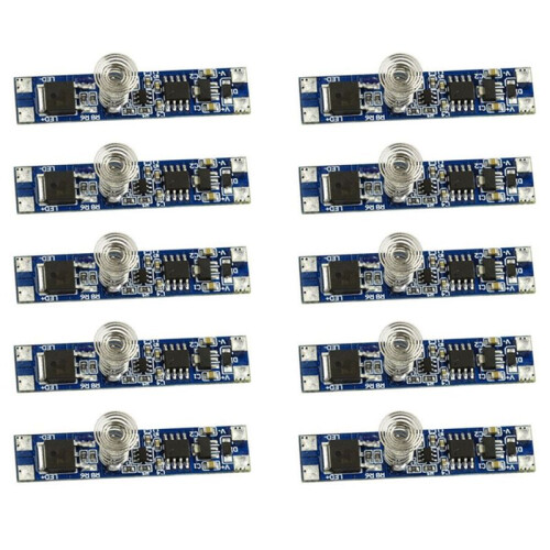 10X 5V-24V 8A  Intelligent LED Light Dimmer Capacitive Sensor Module PCBALED Dimming Control Touch