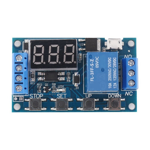 4X HW-521 Digital  Delay 1 Way Relay Trigger Cycle Timer Delay  Circuit Board Timing Control Module 2