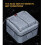 2X IP66 Wall Electrical  220V Light Waterproof  Off Security Button with Fixation Night in the Pc Power(B) 6