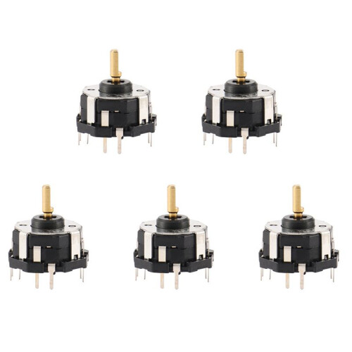 5X RKJXT1F42001 4-Way  Car Navigation Encoder Key Rocker  with Push  Encoder
