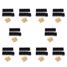 100X Auto Auto 30A-80A Staffa Relè Morsettiera Supporto Base Relè Presa 5 Pin con 500Pcs 6.3Mm Terminali per Auto