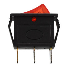 AC 16A/250V 20A/125V Red Light Illuminated Off SPST Boat Rocker X 20 Pcs