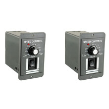 2X 12-60V Motor Speed Controller 20A Adjustable PWM Controller Forward/Reverse Electric Motor Speed Regulator