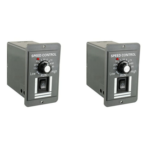 2X  12-60V Motor Speed Controller 20A Adjustable PWM Controller  Forward/Reverse Electric Motor Speed Regulator