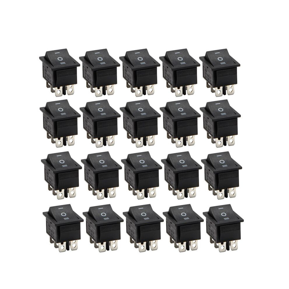 20X 6-Terminals 3 Position /Off/ Dpdt Boat Rocker 16A 250Vac 20A 125Vac 6031666963273