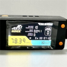 2X Bitcoin Nerd Miner V2.0 T-Display-S3 BTC Crypto Solo Lottery Nerdminer Miner LCD Display 78KH/S with Shell