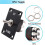3X Rocker Toggle Switches Momentary 6 Pin 3 Position ()-Off-()/Down Polarity Reverse  with Panel 4