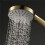 2X Brushed Gold Handheld High Pressure ABS Shower  Water Saving Hand Shower  5 Function Rain Hand Held Shower 4
