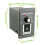 2X  12-60V Motor Speed Controller 20A Adjustable PWM Controller  Forward/Reverse Electric Motor Speed Regulator 6