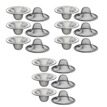 18 Pack - 2.125Inch Top / 1Inch Basket - Mesh Sink Drain Strainer Hair Catcher for Bathroom Sink, Utility, Slop, Laundry