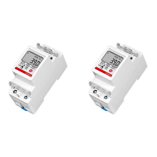 2X 2P DIN-Rail Single-Phase  Meter Multifunction AC220V 5(60)A Voltage Current Power  Meter