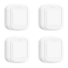 4X Tuya WiFi-Tasten-Szenenschalter, Kabelloser, Intelligenter Licht-Wandschalter, Geringer Stromverbrauch, Keine Verkabelung, Nur ein Tastendruck
