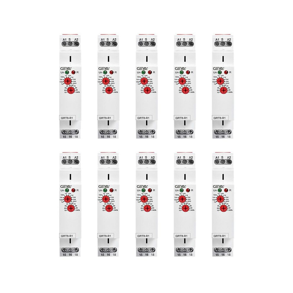 10X Geya Grt8-B1 Off Delay Relay Timer Relay Electronic Type 16A, Grt8-B1 Ac230v 6033072088205