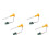 4X DC5V Single Non-Switched Atomization Humidification Module DIY Ultrasonic Atomizer TYPE-C 1
