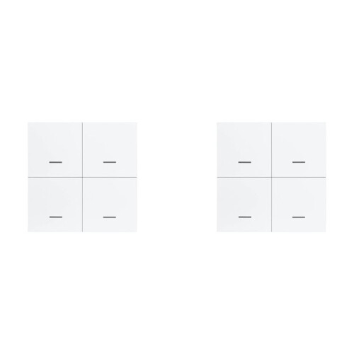 2X Tuya ZigBee  Scene  4 Gang   12 Scene  Push Button Controller Supports Home Assistant