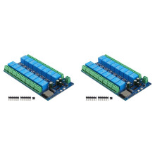 2X 16-Kanals Relämodul DC5-12V Strömförsörjning ESP32 Utvecklingskort ESP32-WROOM Sekundär Utvecklingsmodul