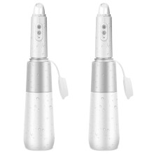2X Przenośny Bidet, Bidet Podróżny, Przenośny Bidet z Akumulatorem, Ręczna Przenośna Rączka Bidetowa z Torbą Podróżną, Biała