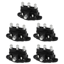 5X per Solenoide di Inversione Motore Verricello 12 V CC Contattore Relè Interruttore Servizio Intermittente 6 Terminali 214-1231-A11