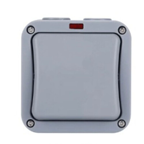 4X IP66 Wall Electrical  220V Light Waterproof  Off Security Button with Fixation Night in the Pc Power(A) 2