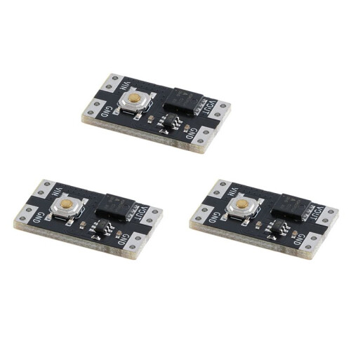 3Pcs XL-10AL Single Bond Button Bistable  One Key  Module 3.5-5.4V 300nA Load 10A Low Power