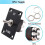 4X Rocker Toggle Switches Momentary 6 Pin 3 Position ()-Off-()/Down Polarity Reverse  with Panel 4