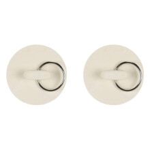 2pcs 2in White Rubber Wash Basin Bathtub Plug Sink Plug Drain Pipe Plug Sink Plug Water Plug