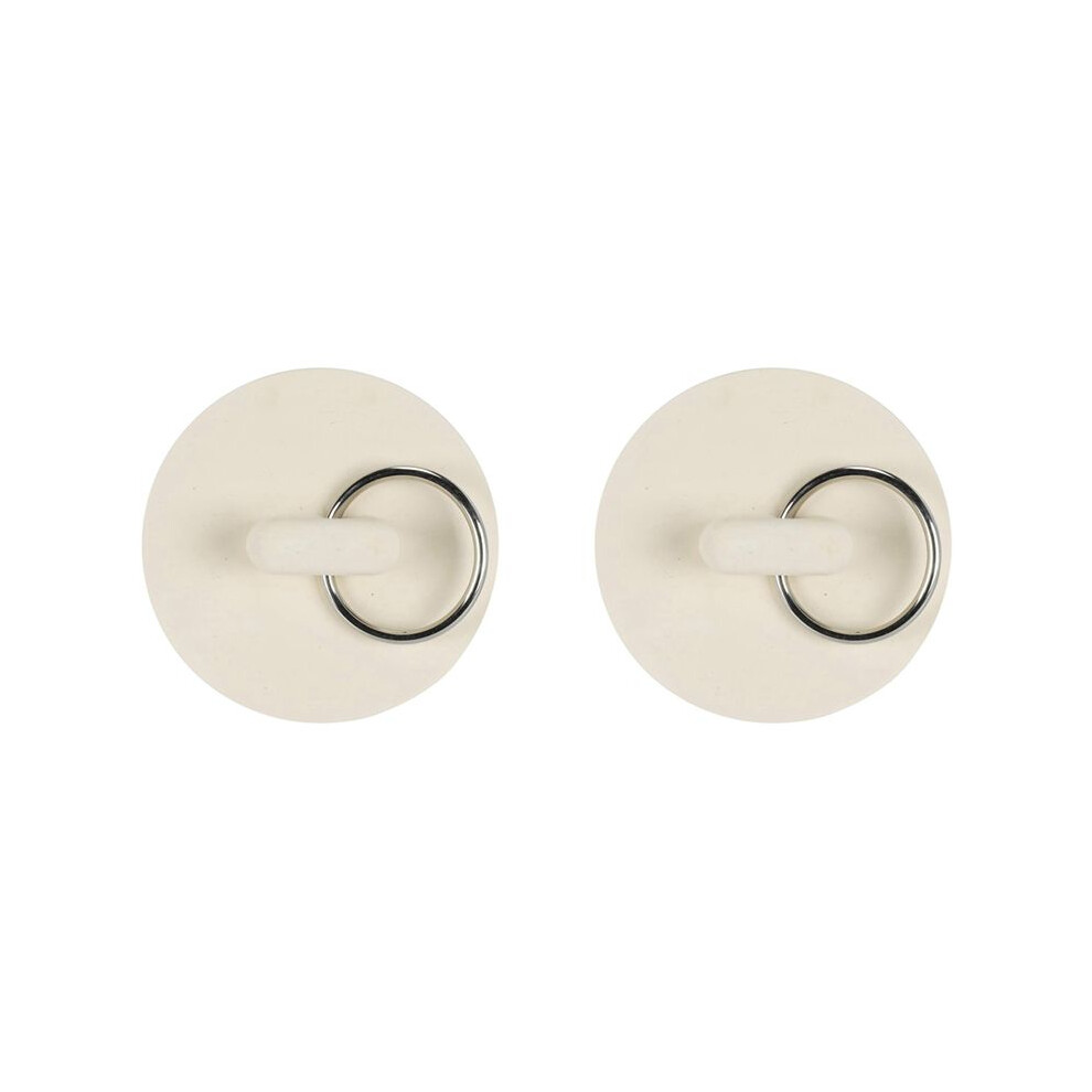 2Pcs 2In White Rubber Wash Basin Bathtub Plug Sink Plug Drain Pipe Plug Sink Plug Water Plug 6031891312778