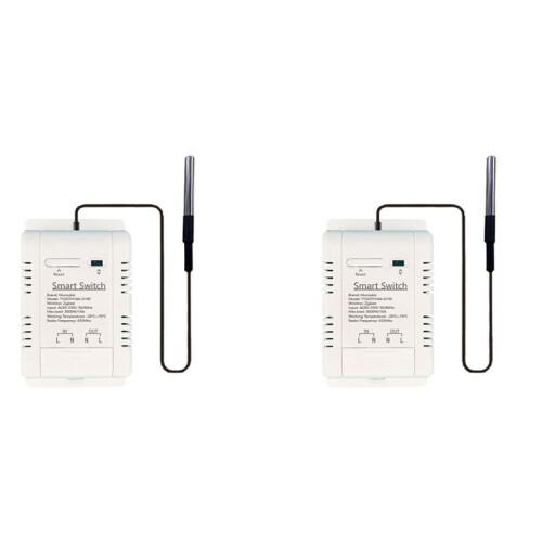 2X for Tuya Zigbee   with Temperature Sensor 16A 3000W Wireless   for Alexa  Home Yandex