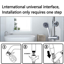 5X Pommeau de Douche, Pommes de Douche Haute Pression, Douchette à Main Universelle Réglable, Convient pour la Salle de Bain, L'Hôtel, la Salle de