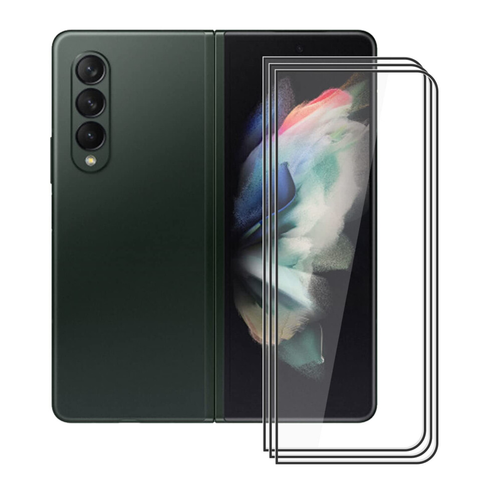 3Pack Screen Protector 7.6 Inch 9H Tempered Glass Antiscratch Bubble For Samsung Galaxy Z Fold3 9073542370123